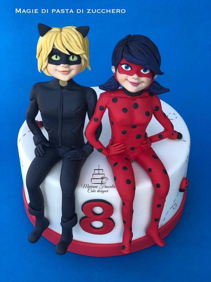 Miraculous cake topper