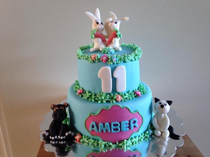 cute animal cake