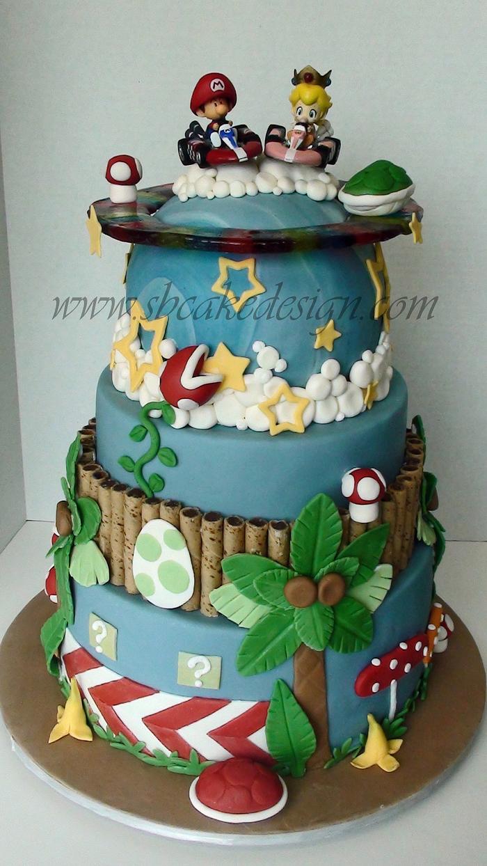 Mario Kart Groom's Cake