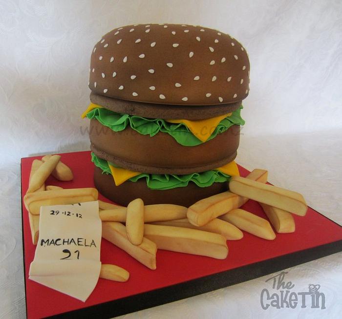 Big Mac Hamburger cake Mc Donald's burger food cake | Bbq cake, Novelty  cakes, Food