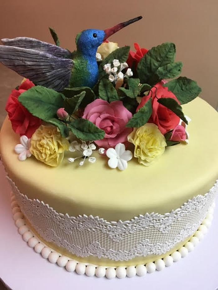 Hummingbird Cake Decorated Cake By Sweet Art Cakes Cakesdecor