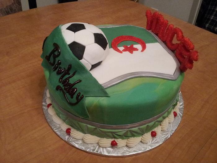 Algerian soccer cake