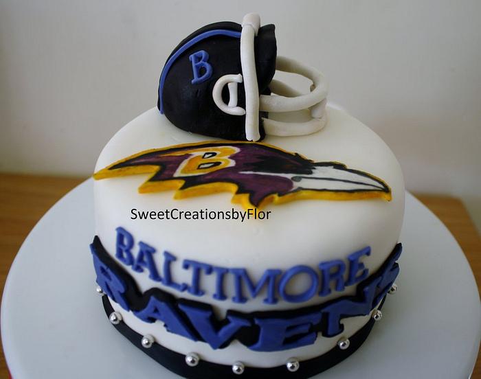 Football(Ravens) Cake
