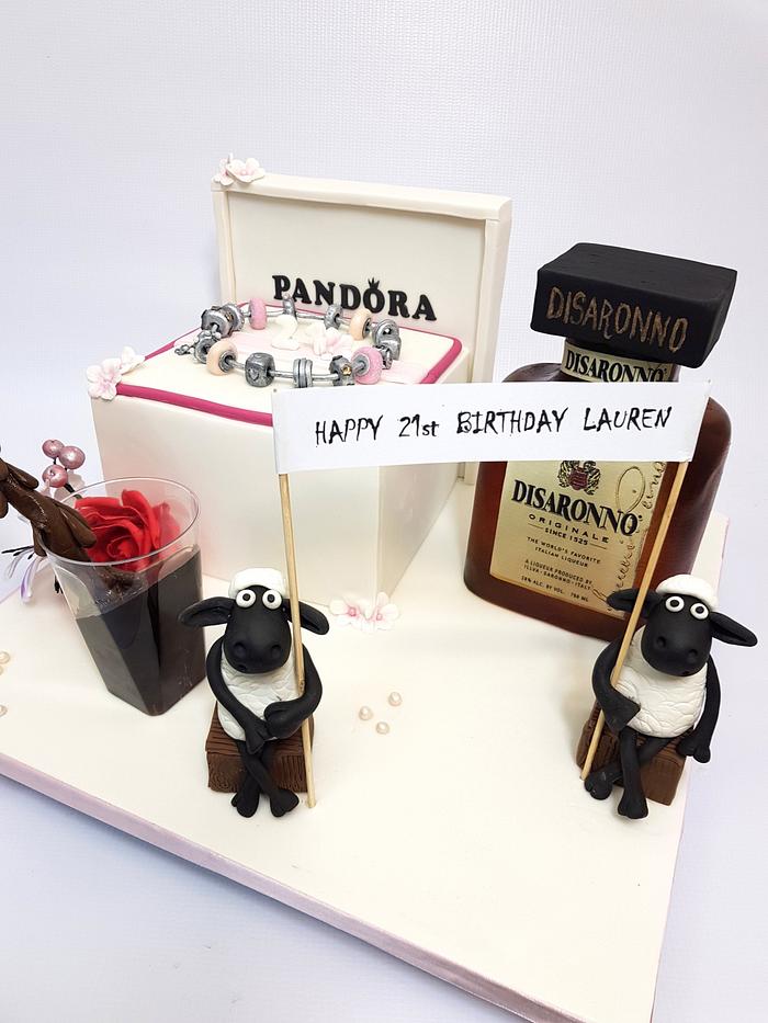 Pandora box birthday cake