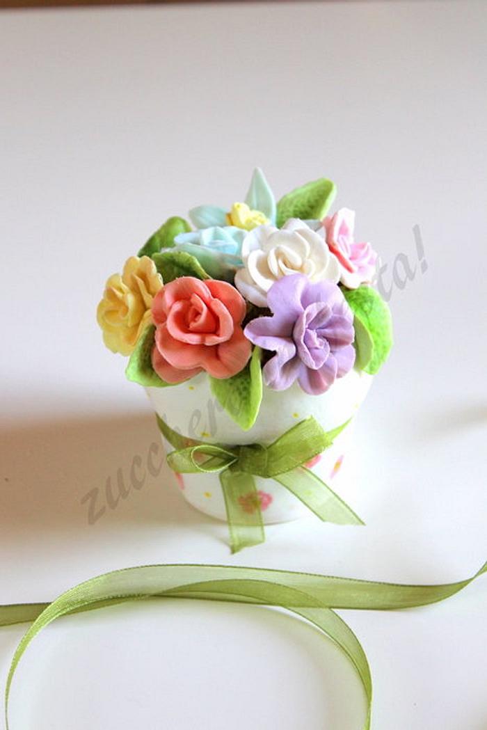Mini cake - flower pot