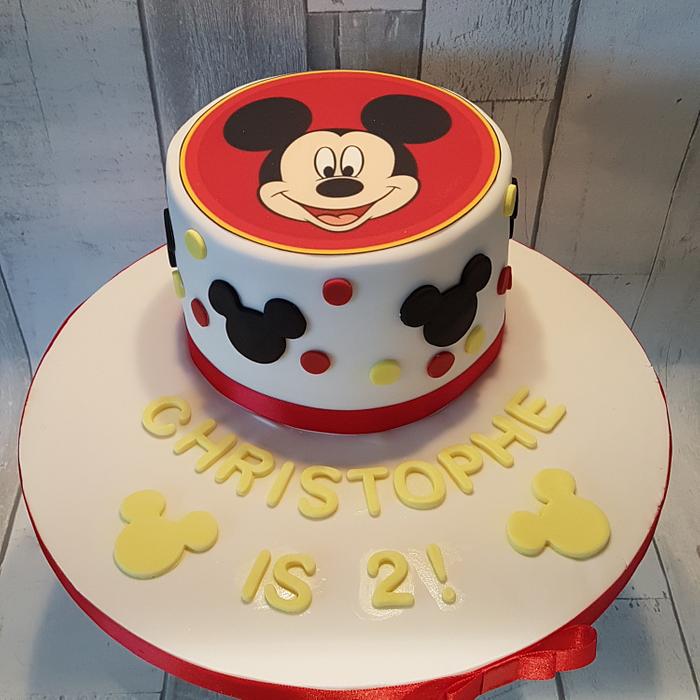 Mickey Mouse 2nd birthday cake 