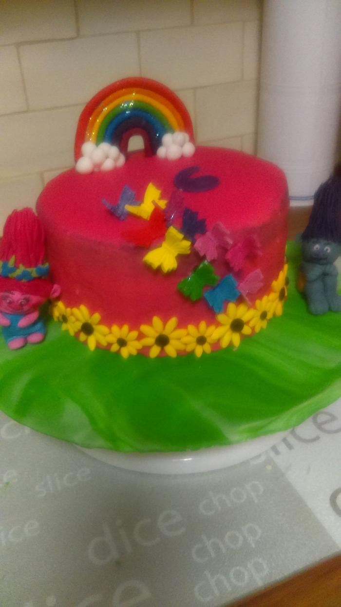 Trolls cake