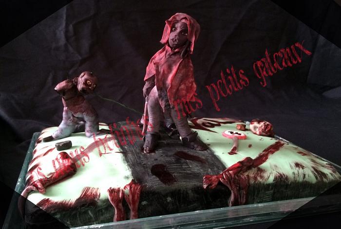 Michonne walking dead cake
