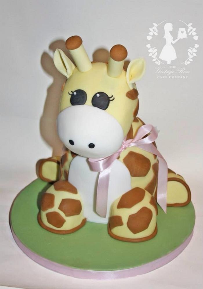 Giraffe birthday cake