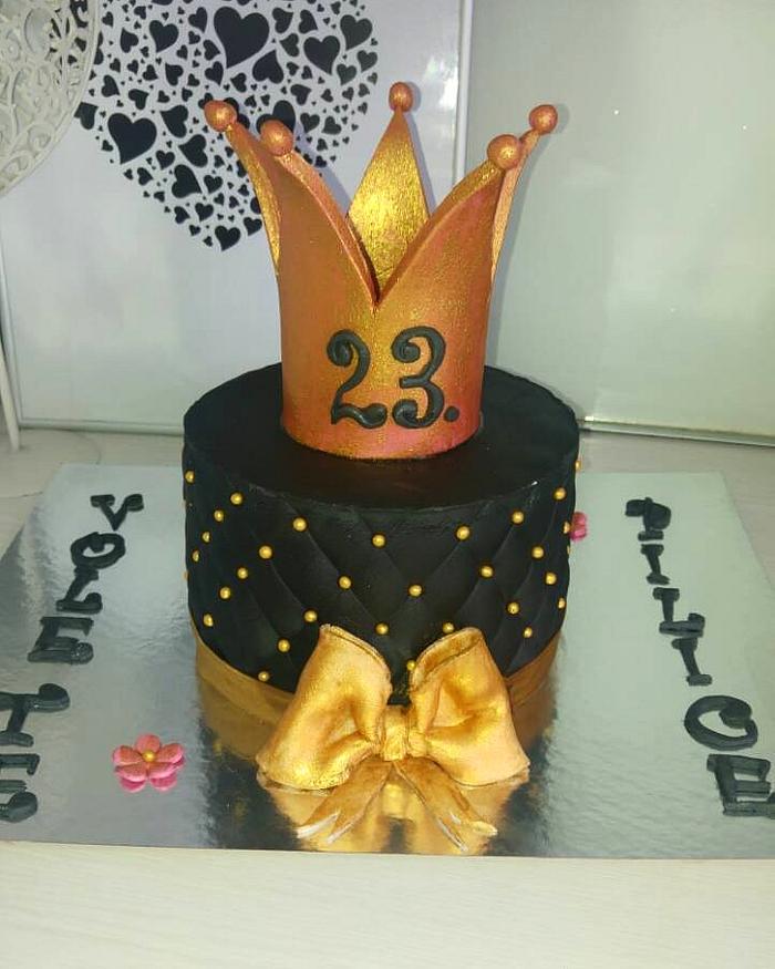 cake with crown