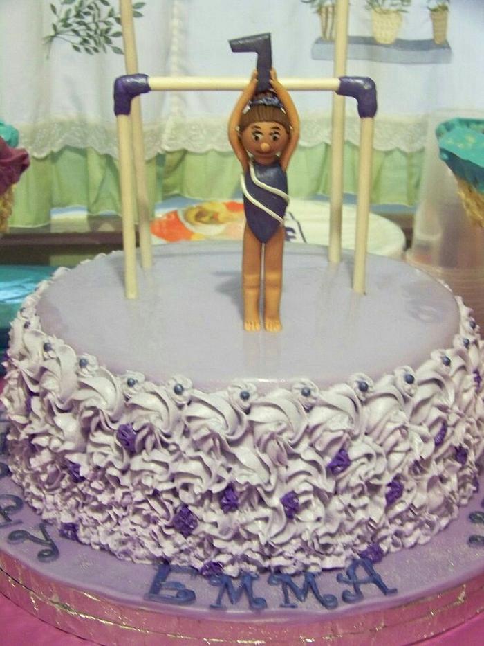 Gymnastics Birthday Cake