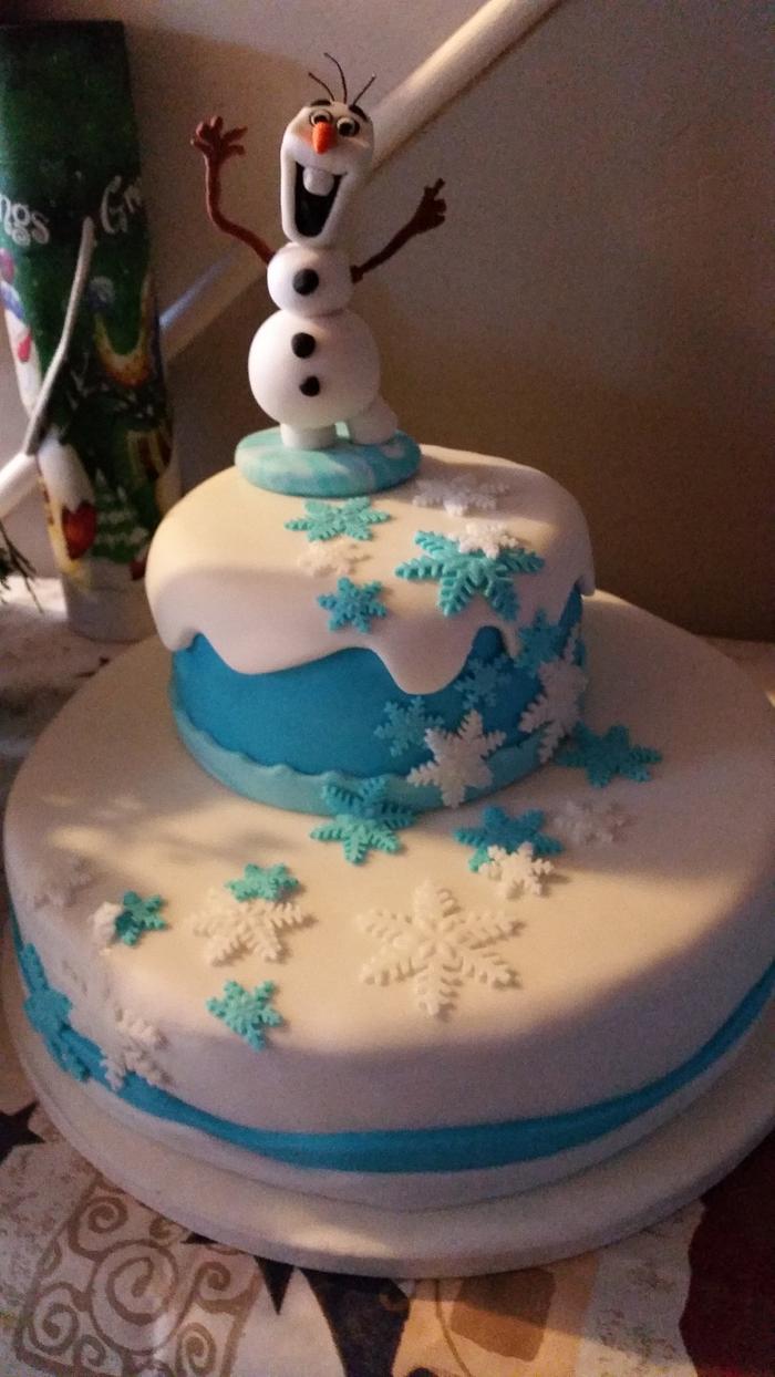 Olaf Christmas Cake