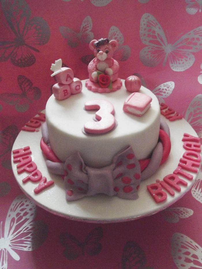 3rd Birthday cake for a little princess