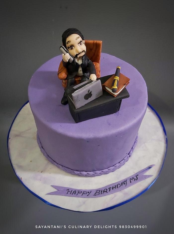 Boss Birthday Cake Decorated Cake By Sayantanis CakesDecor