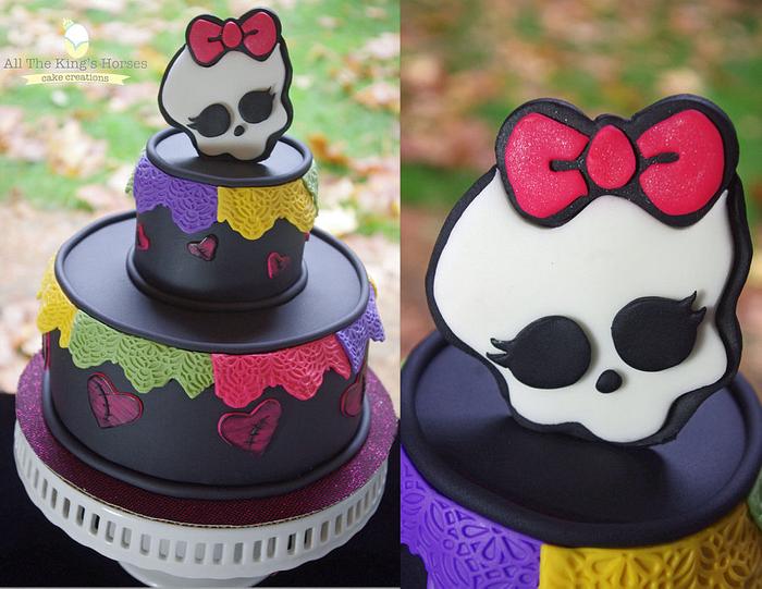 Monster High Skelita inspired cake