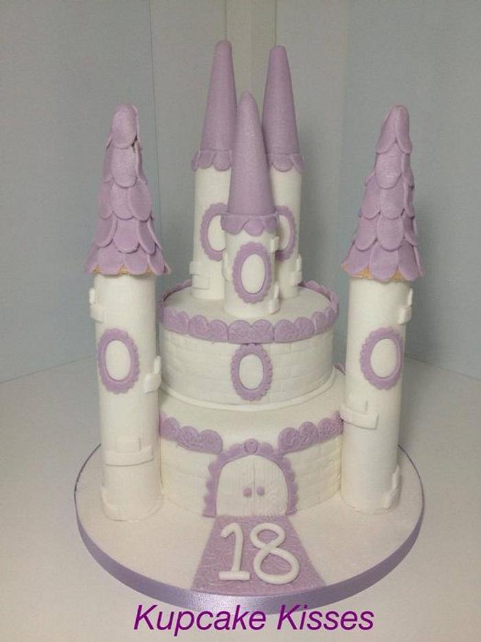 Teenage Princess Castle Cake xoxo