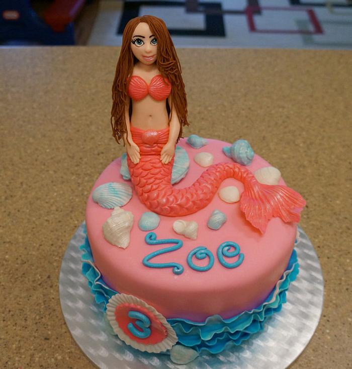 Pink Mermaid Cake