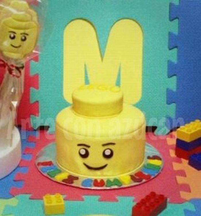 Lego cake and cookies
