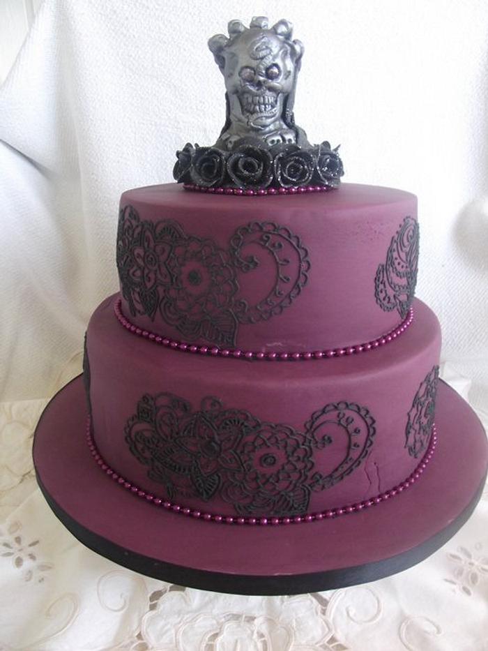 Gothic birthday cake