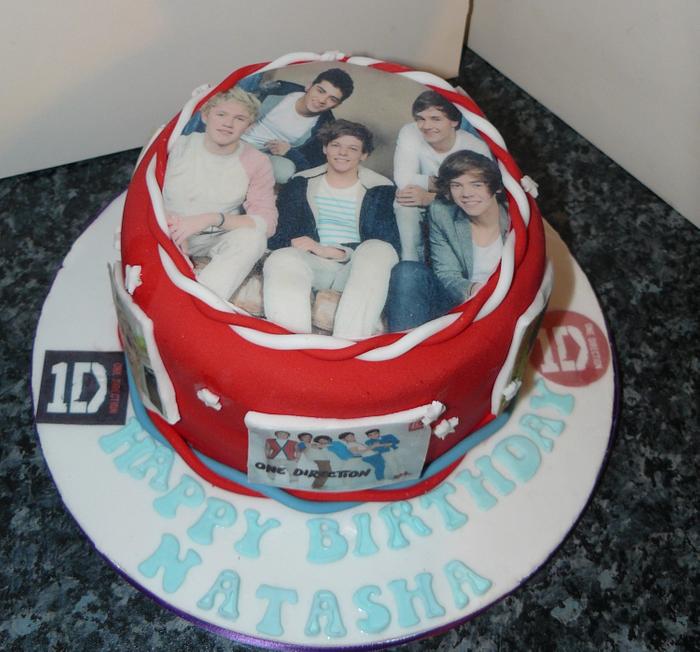 One Direction photo cake 