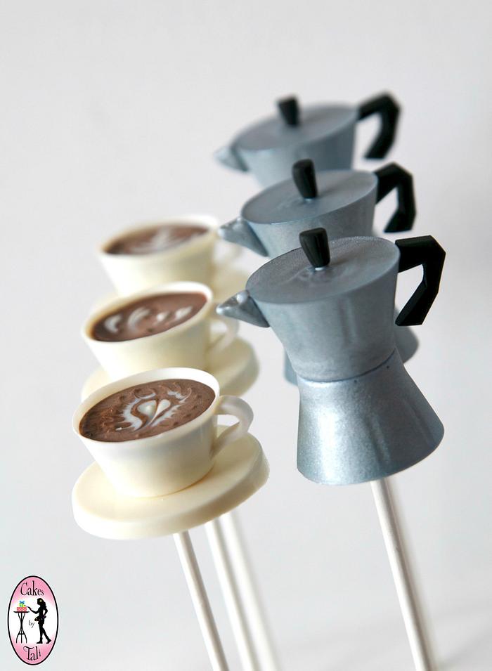 Moka™ pot cake-pops with cappuccino cake-pops
