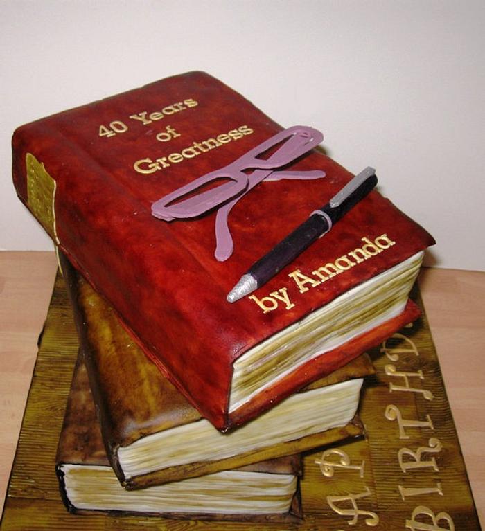 Happy Birthday Book Cake | 3d-mon.com