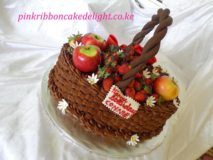 FRUIT BASKET CAKE