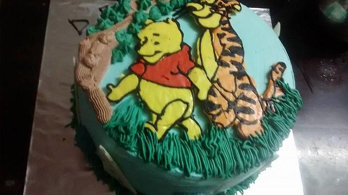 Jungle theme cake 
