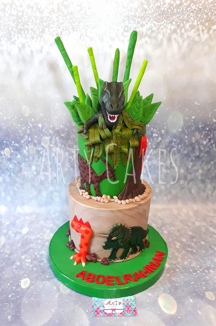 Dinosaur cake by Arty cakes 