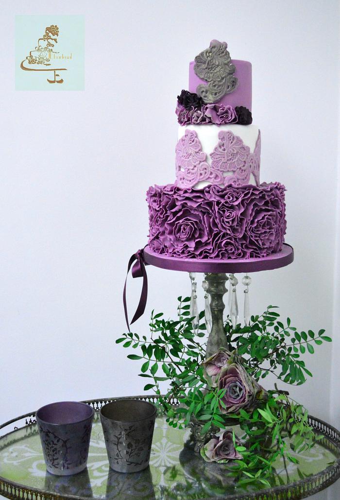 Ruffles & Rosettes Cake (2-tier) – Storybook Bakery