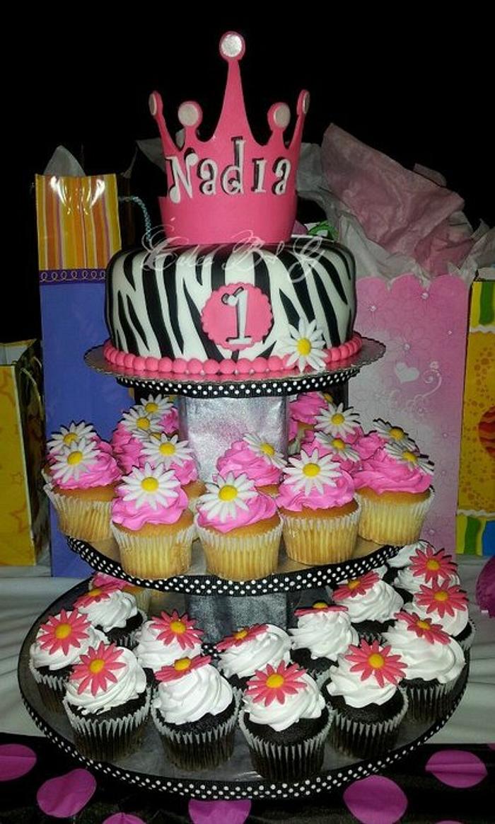 Princess "Zebra"  Cake