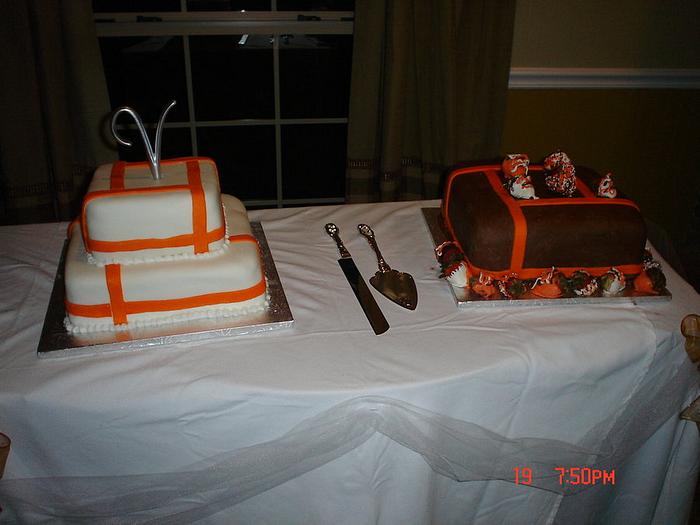 My first Wedding and Grooms cake