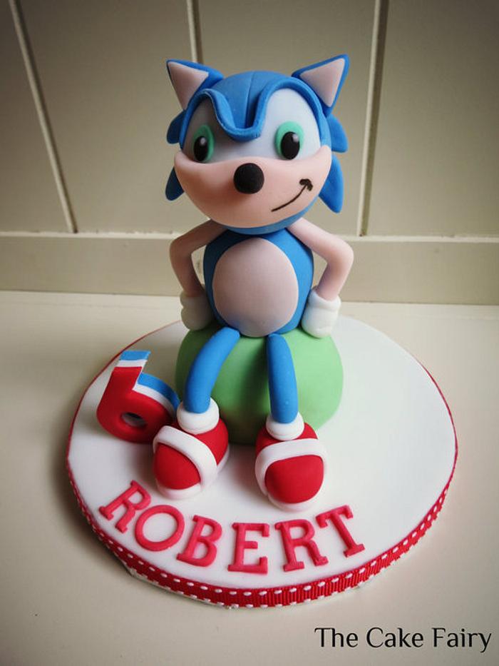 Sonic the Hedgehog cake topper