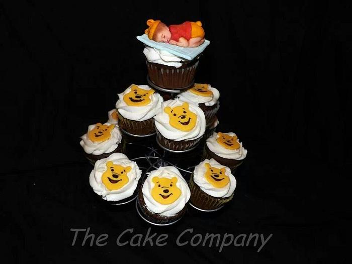 pooh cupcakes