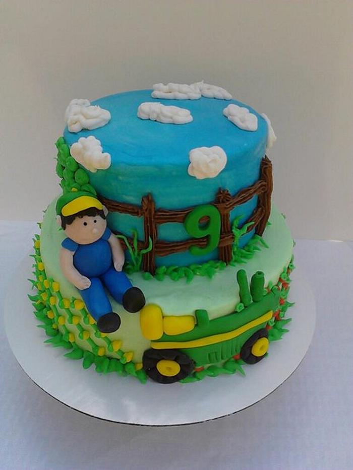 Tractor Farm Cake