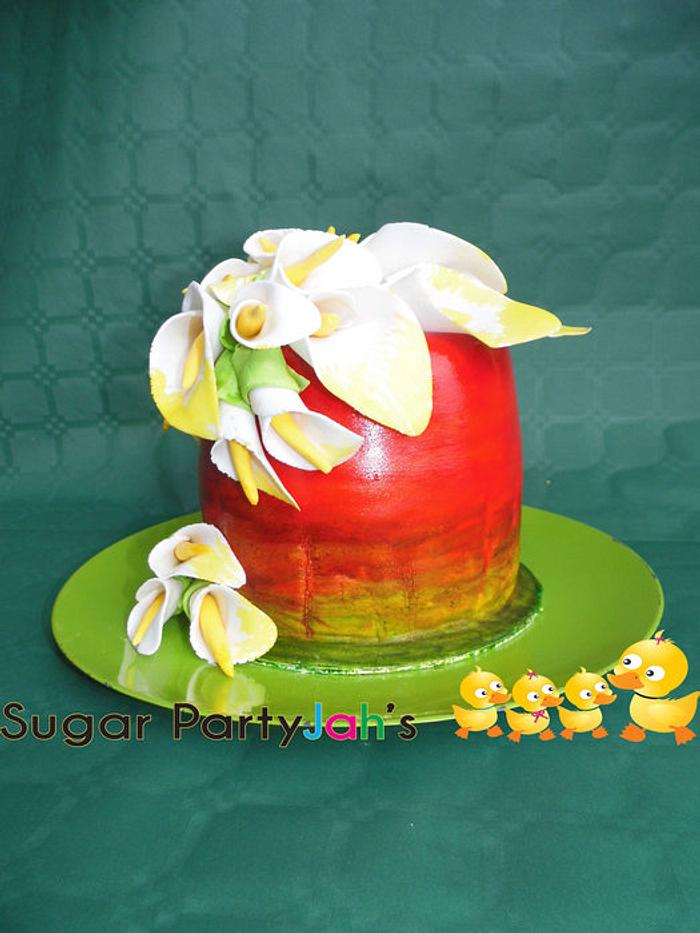 callas flower cake