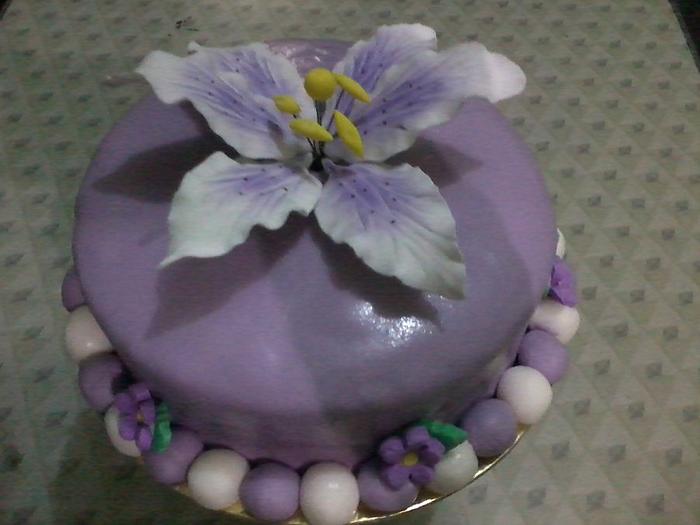 My 1st Fondant Cake ^_^
