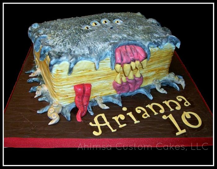 Monster book cake