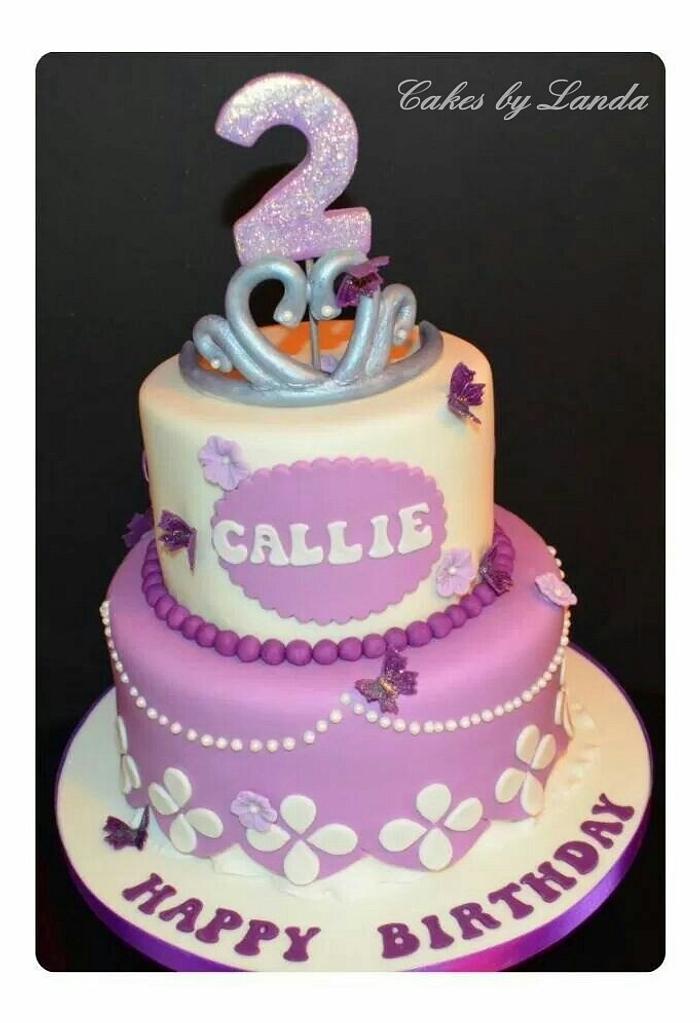 Princess sofia theme cake