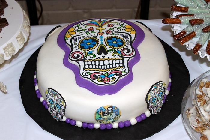 Day of the Dead Groom's Cake