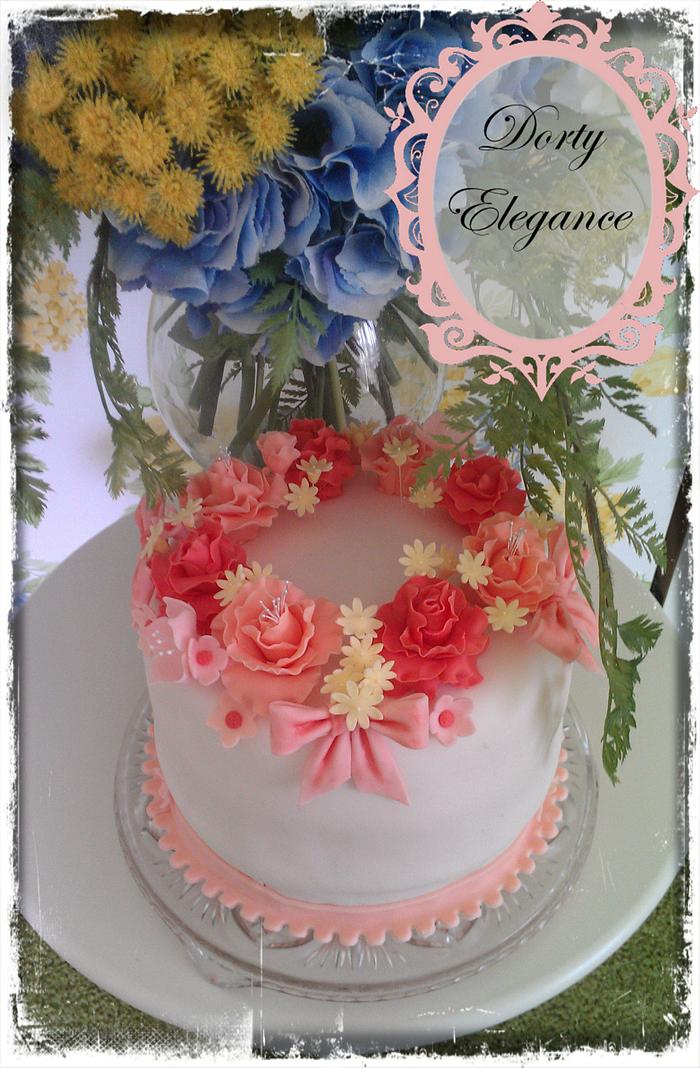 Flowers princess cake