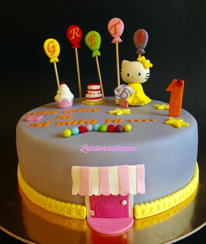 Hello kitty cake