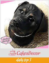  Rottweiler3D  cake