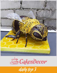 Bee cake by Victoria Zagorodnya 