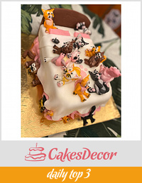 Kočičí narozeninový dortík 😻 (Cat cake) 