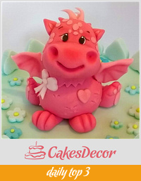 Dragon cake topper