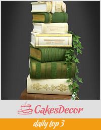Book Stack wedding cake