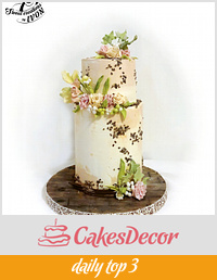 Pale Pastel Wedding Cake