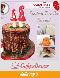 Fondant tree Bark tutorial