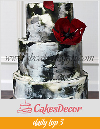 Grayscale Buttercream Cake